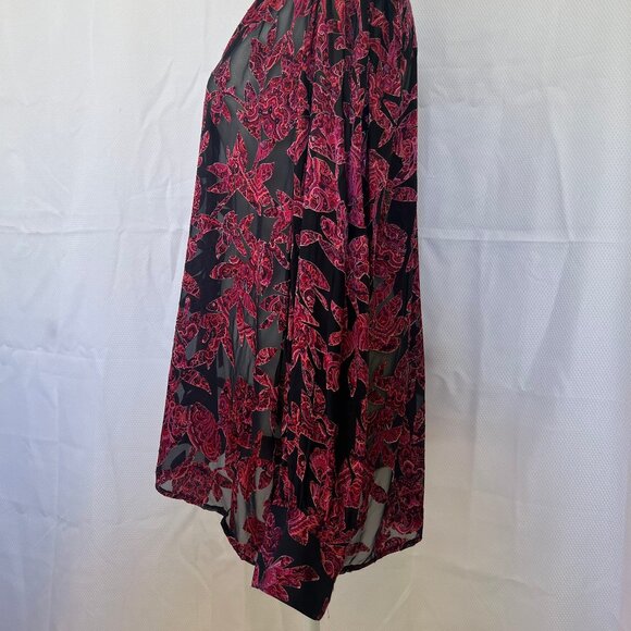 J. Jill Ruffled Burnout Top - Picture 4 of 10